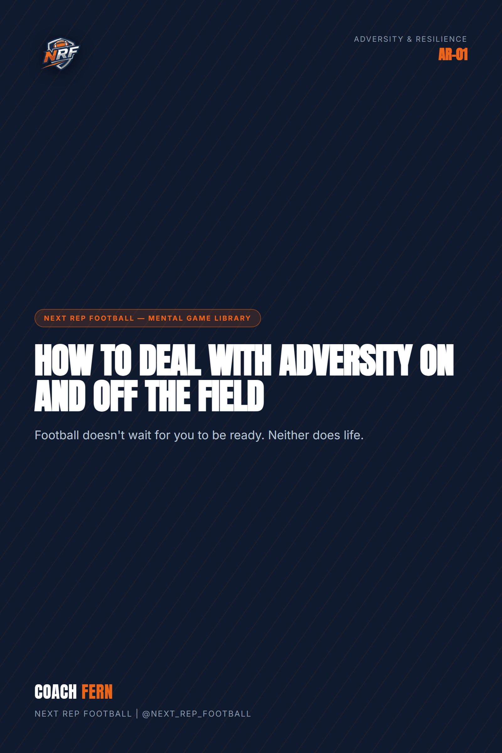 How to Deal With Adversity On and Off the Field book cover